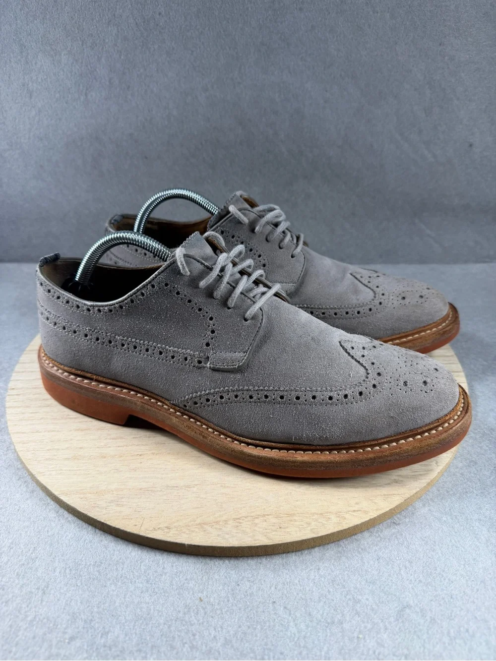 Cole Haan x Todd Snyder Suede Wingtip Shoes C14253 Men's Size 10.5 M